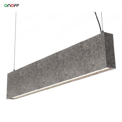 China Support Dimmer-free Sound-proof LED Linear Acoustic Light Fixture 1.2m 4ft with Panel zu verkaufen