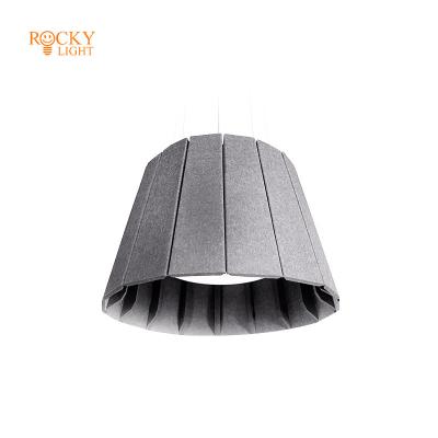 China Modern Office Green Acoustic Chandelier Artdecolite Felt Acoustic ceiling lights​ for sale