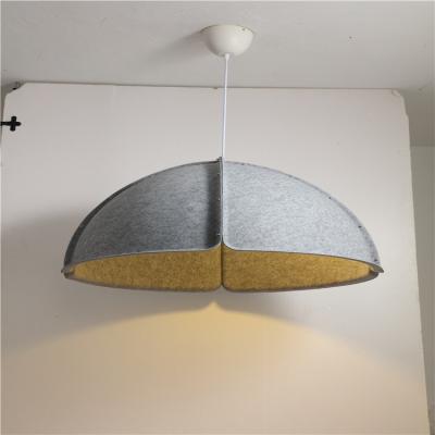 China Recycled Felt Forming Acoustic Lamp Shade Home Decorative Ceiling Chandelier for Villa for sale