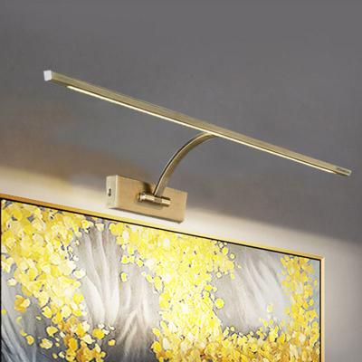 China NO Free Sample 8W Aluminium Picture Lighting Adjustable Wall Lamp Brass Painting Light for sale