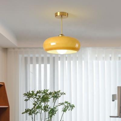 China Hotel Entrance Hallway Lighting High Luminous Efficiency Iron and Glass Ceiling Light for sale