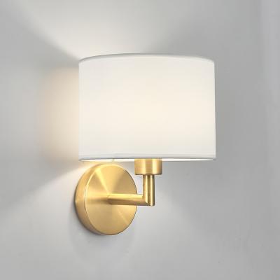 China Retro Copper Wall Lamp American Country Style E27 LED Sconce for Home Hotel Bedroom for sale