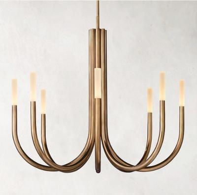 중국 95-277V Voltage U Shaped Rousseau Chandelier in American Style for Living Room 판매용