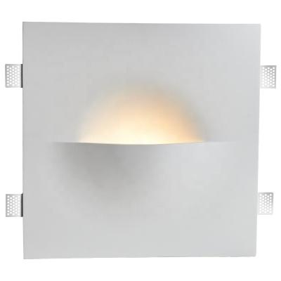 China Modern Decorative Gypsum Plaster LED G9 Step Wall Light Sconce for AC 85-265V Input for sale