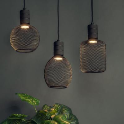 Cina Vintage Industrial Black Iron Metal Mesh Bird Cage LED Pendant Lamp Hanging Light Fixture For Bar Island Kitchen Restaurant in vendita