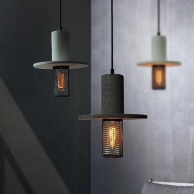 Chine Loft Design Kitchen Cement Hanging Lamp Hotel Restaurant Shop Bed Decorative Nordic Modern Concrete Tube Pendant Light Fixture à vendre