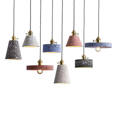 Chine Designer Indoor Loft Kitchen Contemporary Irregular Shaped Various Color Cement Lamp Pendant Lighting Concrete à vendre