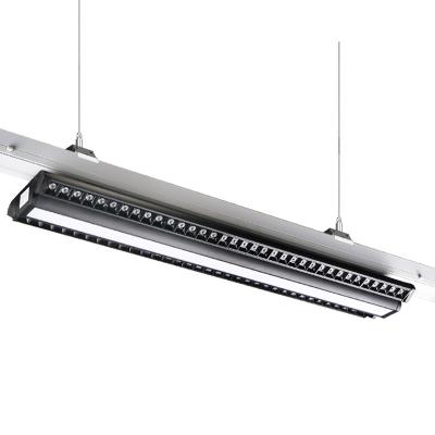 China Supermarket DALI Linear Led Track Rail Light Flexible Wire Trunking ing System Hanging Pendant Grilled for sale