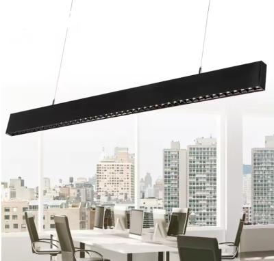 China ECOJAS White Aluminum Led Batten Fixture Up And Down Office Suspended Linear Lighting for sale