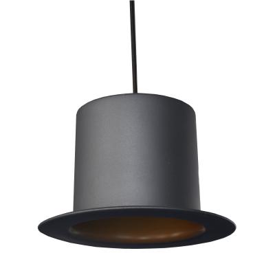 China Contemporary Nordic Aluminum Simple Living Room Kitchen Hanging Ceiling Pendant Light Fixtures with hat shape for sale