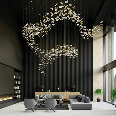 China 2023 Designer Mode Pendant Lights Luxury Long Staircases Chandelier for Fancy Modern Celling zu verkaufen