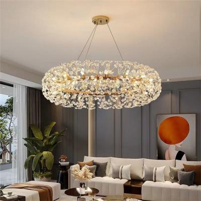 China Modern Simplicity House Hold Light Luxury Fashion Personality Villa Hotel 3-Tier Acrylic Chandelier Te koop