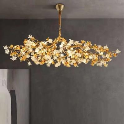 China Chandelier Lighting Modern Crystal for Dining Room Foyer Tree Branch Brass for sale