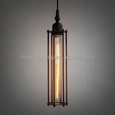 China Vintage Decoration Droplight Country Style Pendant Lights Retro Loft Iron Cages Lamp Hanging Fixtures zu verkaufen