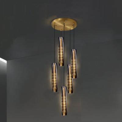 Chine lamp luxury brass crystal chandelier single bulb bedside pendant light à vendre