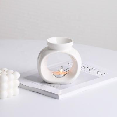 China Fragrance Candle Melts Burner Ceramic Wax Warmers Te koop