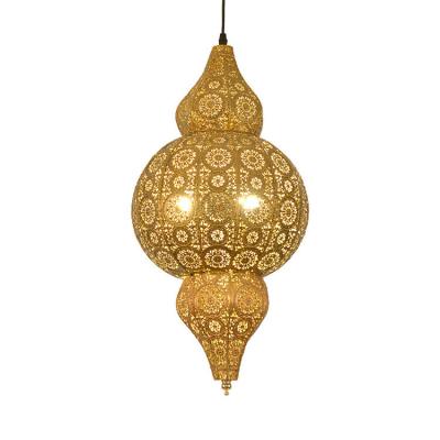 China Chandelier Moroccan Arabic Style Project Retro Lighting Handmade Fancy Mosque Pendant Lights Fixture Antique Copper Iron Modern zu verkaufen