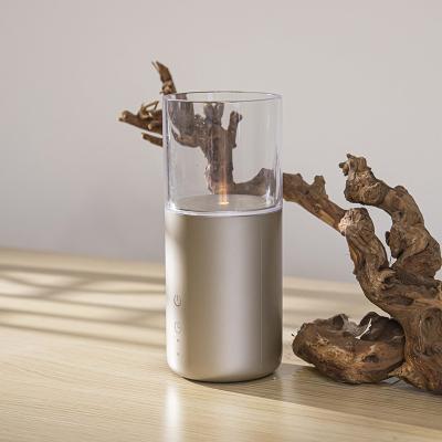 Chine 32ml Aroma 2023 new products USB desktop Candle Light Diffusor with night light flame diffuser à vendre