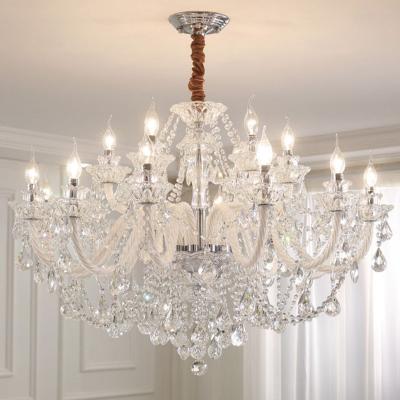 中国 luxury hall decorations large gold big maria theresa candle k9 wedding crystal chandelier 販売のため