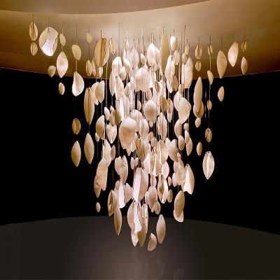 Κίνα Contemporary white irregular oval shape glass chandelier pendant light προς πώληση