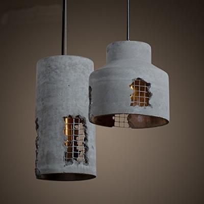 Chine industrial rail chandeliers hanging lamps, old restaurant Concrete cement pendant lighting à vendre