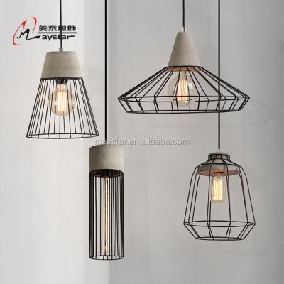 Chine Hot Rustic American Country Metal Concrete Cement Pendant Lamp  Bar Cafe Lighting à vendre