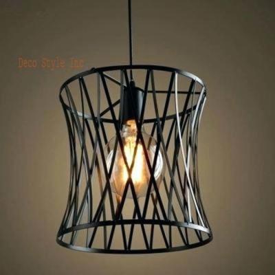 Chine wire pendant light black cage lamp Cage Black Pendant Ceiling Lamp à vendre