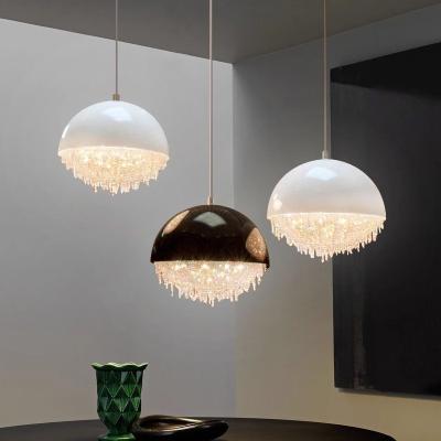 China Luxury Decorative Interior Light Fixture Modern Ball Crystal Pendant Lights Chandelier for sale