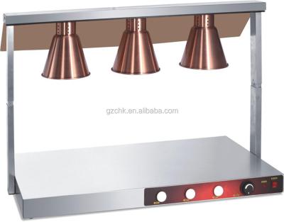 China Stainless steel food warmer with heat lamp/ for sale à venda