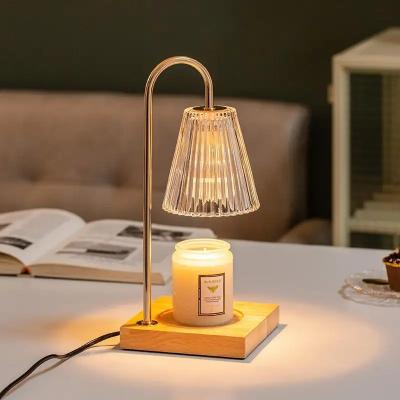 China 2024 Factory Wholesale Candle Warmer Table Lamp with Timer Luxury Glass Wax Melting for Indoor Bedroom Te koop