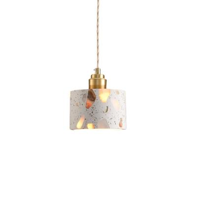 China Minimalist Style Terrazzo Cement Marble Lamp Bar Restaurant Home Dinning Decor Industrial Pendant Chandelier Light for sale