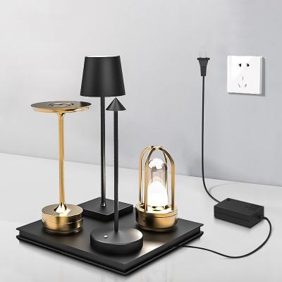 Κίνα luxury Restaurant Wireless Charging Base led battery Touch Cordless Led Table Lamps charging station Rechargeable Night Light προς πώληση