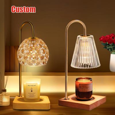 China Retro Lantern Wax Candle Melting Warmer Light glass Aromatherapy Burner fragrance candle warmer lamp Heater bedroom à venda