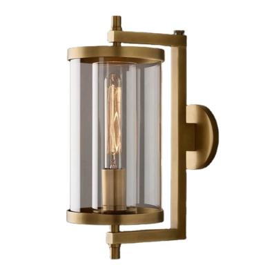 China Wholesale High Quality Vintage Style Antique Wall Lamp Solid Brass Light Waterproof E26 Outdoor Lamps for sale