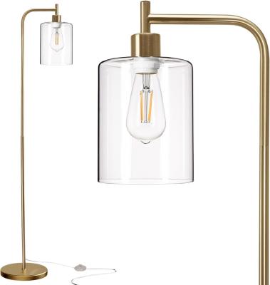 Cina Office and Living Room Tall Brass Gold Task Standing Lamp with Industrial Design in vendita