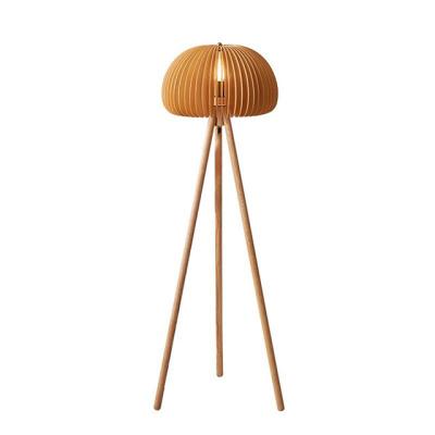 China Modern and Rattan Floor Lamp with Single Pendant Design LED Light Source Metal Body for sale