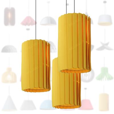 中国 Fabric Round Chandeliers Sound Absorbing Pendant Light Shade Felt Lamp for Modern Spaces 販売のため