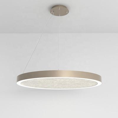 Κίνα End Office Decoration Circular LED Ceiling Light Fixture with Acoustic Panel Felt προς πώληση