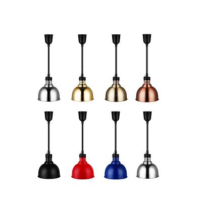 China 250W Bulb Colorful Hanging Buffet Food Heater Lamp Telescopic Flexible Warmer Light Kitchen Heat Lamps for sale