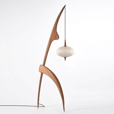 Cina Postmodern Residential Lighting LED Floor Lamp with Switch Control and Glass Shade in vendita