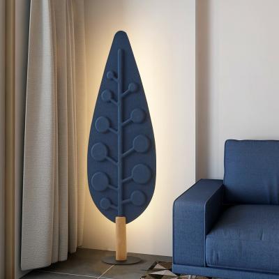 China Servicio de soluciones de iluminación Escandinava lámpara de suelo en forma de hoja moderna para el salón en venta