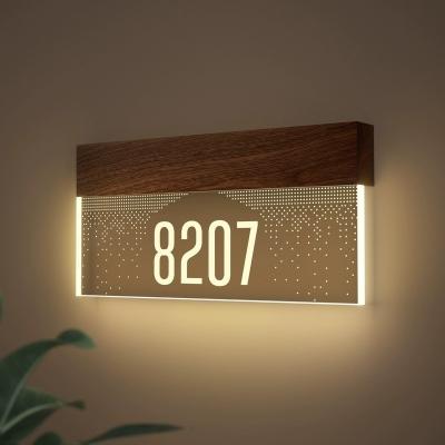 China 2024 Dsymbol Door Plate for Hotel Door Number Signs Blue Custom Acrylic Metal Bright zu verkaufen