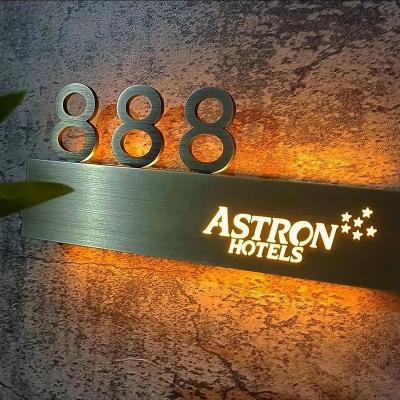 Китай Custom LED Room Number Sign for Hotel Building Floor Stainless Steel Electronic Signs продается