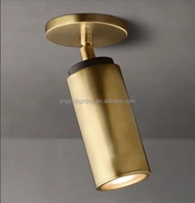 China Tamaño estándar 110-220V Luz de techo lámpara de oro decorativa con diseño de tubo de latón moderno en venta