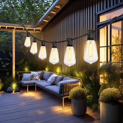 China 15-Bulb LED Christmas Lights USB Charging ST38 Shatterproof Design for Garden and Outdoor Te koop