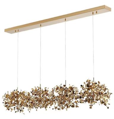 Κίνα LED Pendant Light for Dining Room Modern Stainless Steel Gold Chrome Ceiling Luminaire προς πώληση