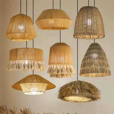 China Personality Rattan Pendant Lamp Weaving for Vintage Style Restaurant or Coffee Shop for sale