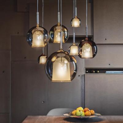 Китай Nordic Glass Ball Pendant Lights for Luxury Cafe Ceiling Indoor Lighting Chandelier продается