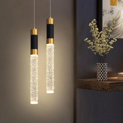 China Acrylic Single Hanging Pendent Lamp Modern Black Pendant Lights Onsite Metering PCs/ Ctn 1 for sale