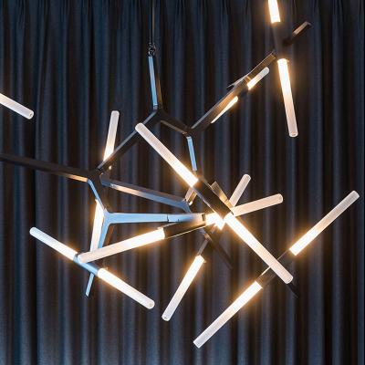 Κίνα 50000 Hours Working Time Aluminum Glass Nordic Modern Large Adjustable LED Chandelier προς πώληση